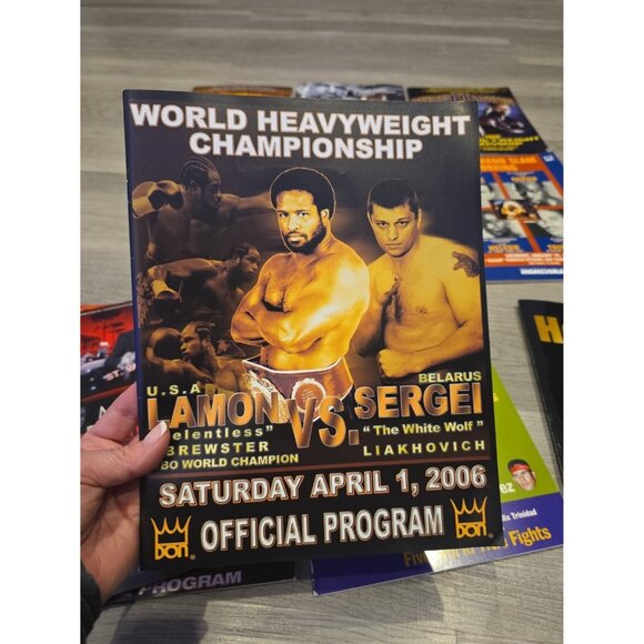 Lot 9 Don king Boxing Official Programs Mike Tyson Mcneeley Holyfield Holmes - Picture 6 of 10